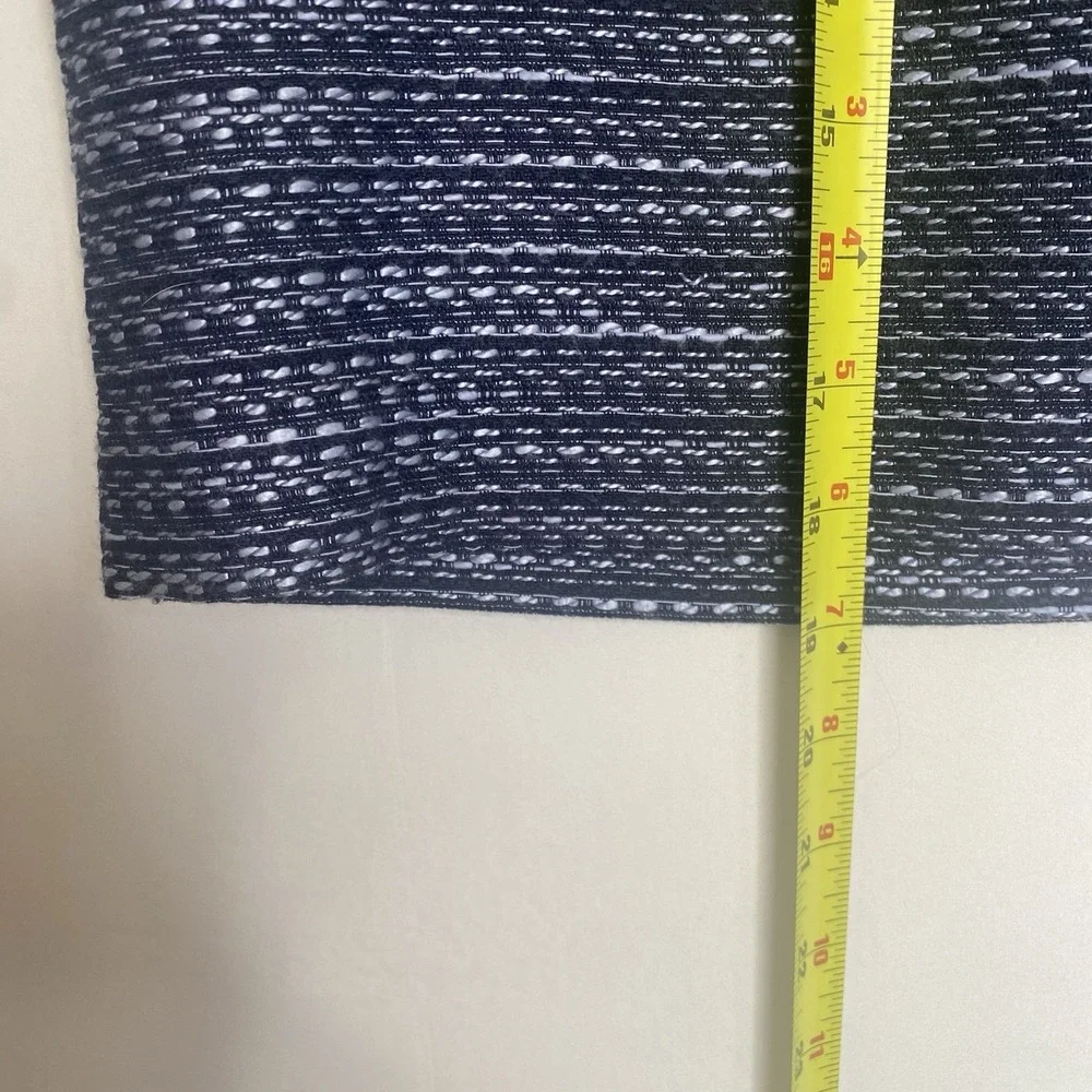 LOFT Ann‎ Taylor Navy Blue Tweed Mini Skirt Womens  Sz 8 Workwear Casual